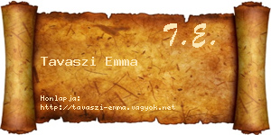 Tavaszi Emma névjegykártya